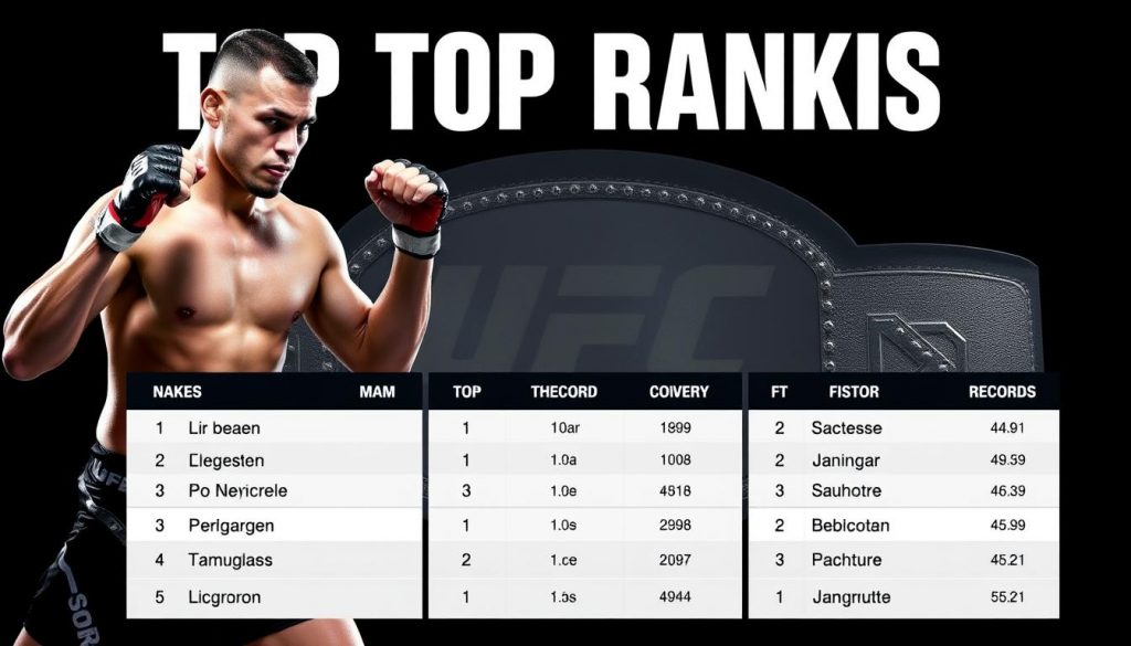 Текущие рейтинги лучших бойцов ММА
